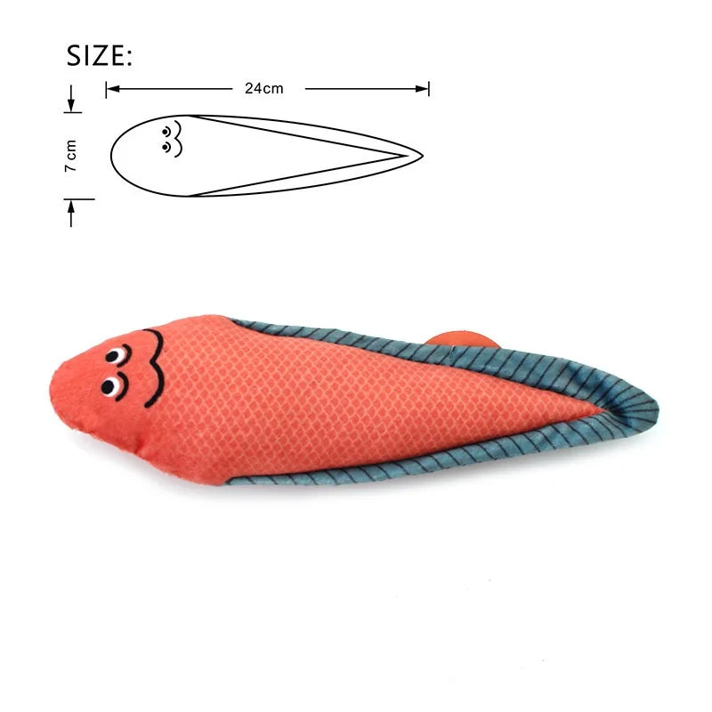 3D Catnip Fish Toy – Interactive Plush Goldfish with Sound for Kittens & Cats!