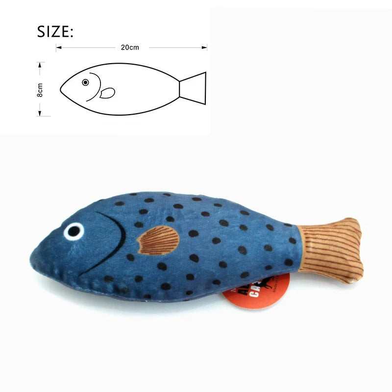 3D Catnip Fish Toy – Interactive Plush Goldfish with Sound for Kittens & Cats!