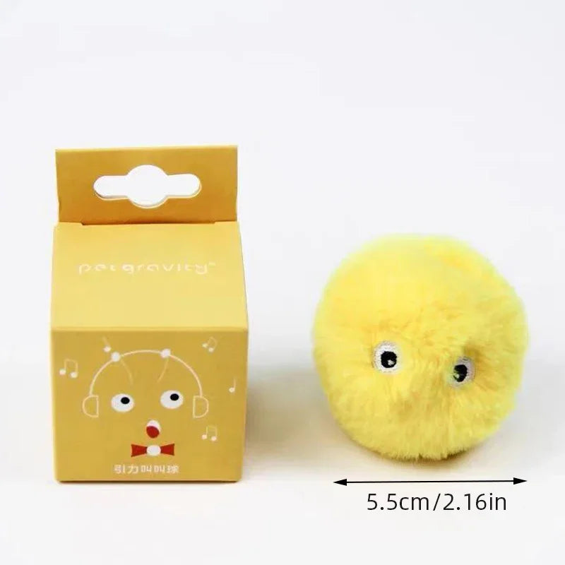 Smart Electric Catnip Toy – Plush Squeak Ball for Interactive Kitten Training & Play!