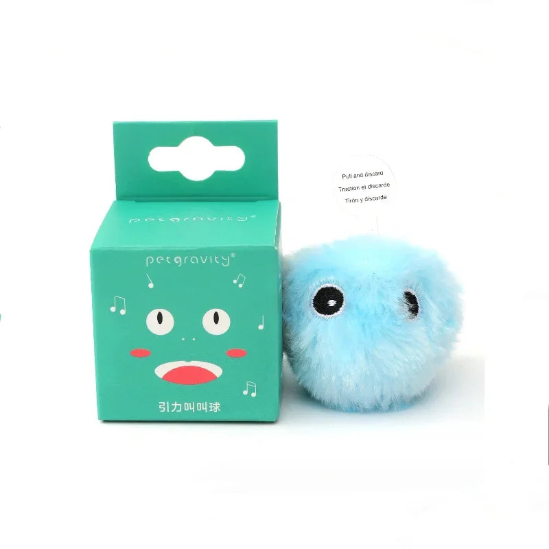Smart Electric Catnip Toy – Plush Squeak Ball for Interactive Kitten Training & Play!