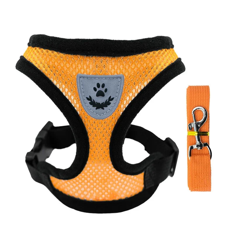 Escape-Proof Cat Harness & Leash – Adjustable Mesh Vest for Small & Medium Pets!