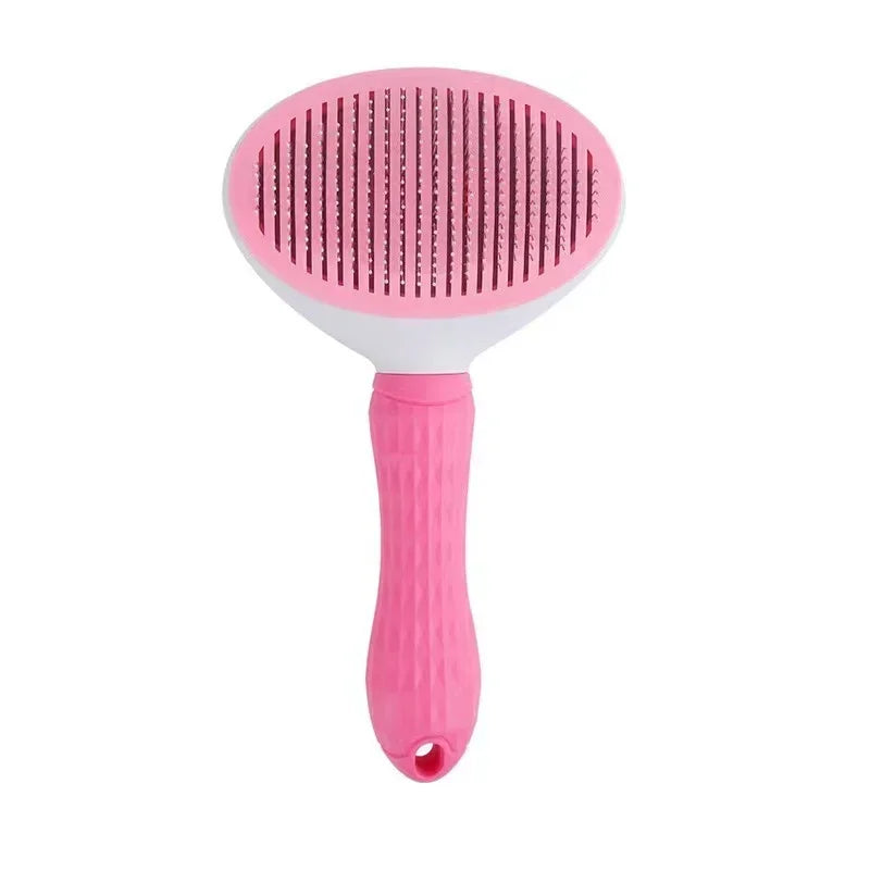 One-Click Self-Cleaning Pet Grooming Brush – Hair Removal Comb for Cats & Dogs