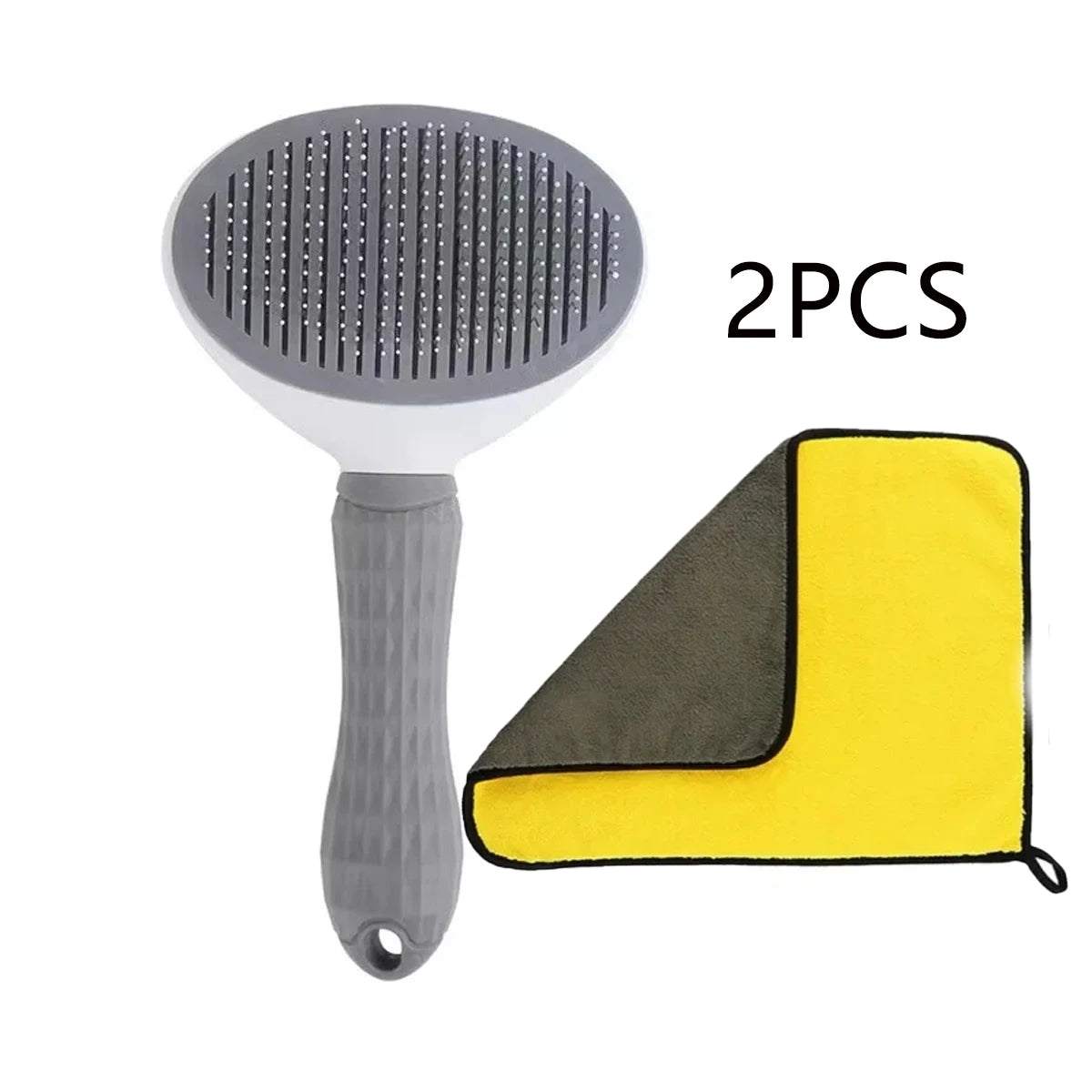 One-Click Self-Cleaning Pet Grooming Brush – Hair Removal Comb for Cats & Dogs