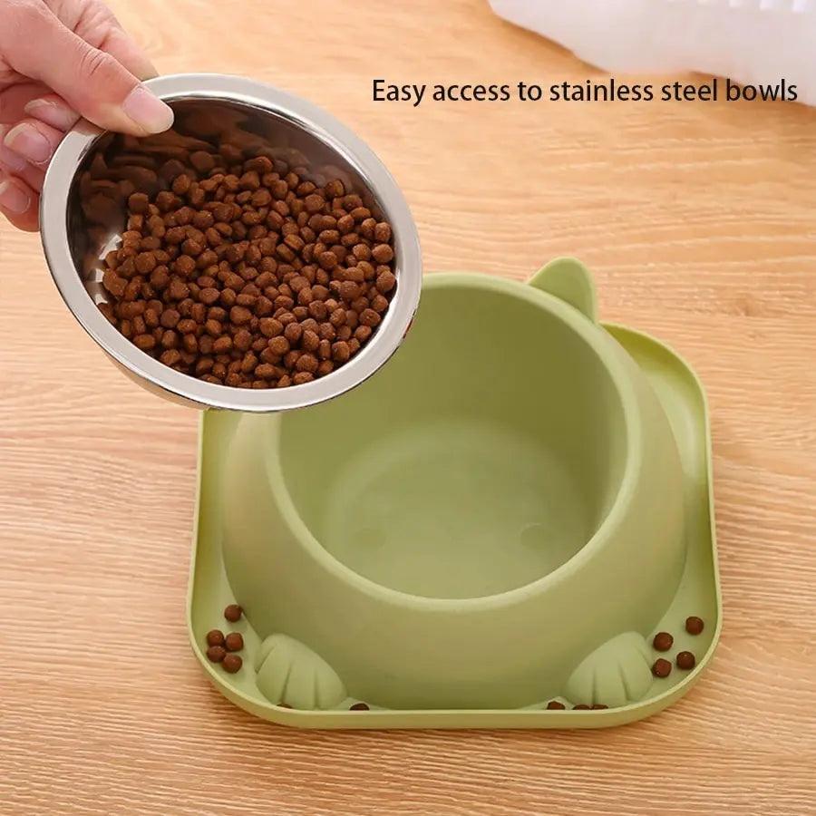 Fun-Shaped Anti-Tipping Cat Bowl – Water-Added Design to Prevent Ants!