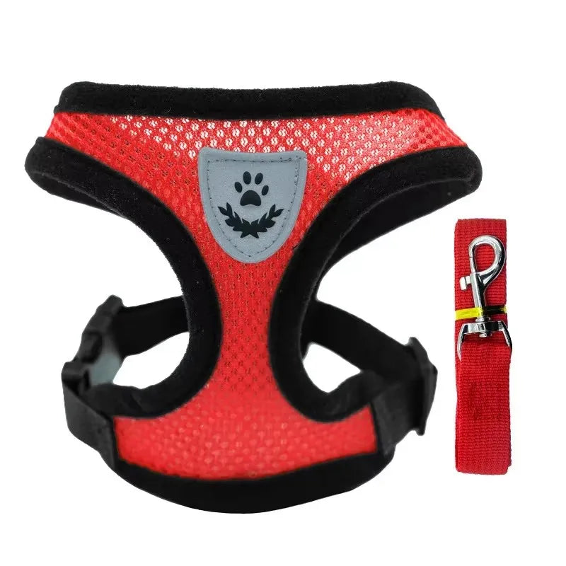 Escape-Proof Cat Harness & Leash – Adjustable Mesh Vest for Small & Medium Pets!