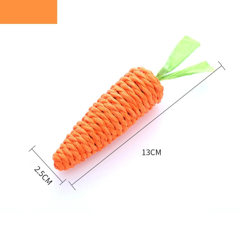 Interactive Carrot Cat Toy – Bite-Resistant Chew & Scratcher for Healthy Teeth & Play!