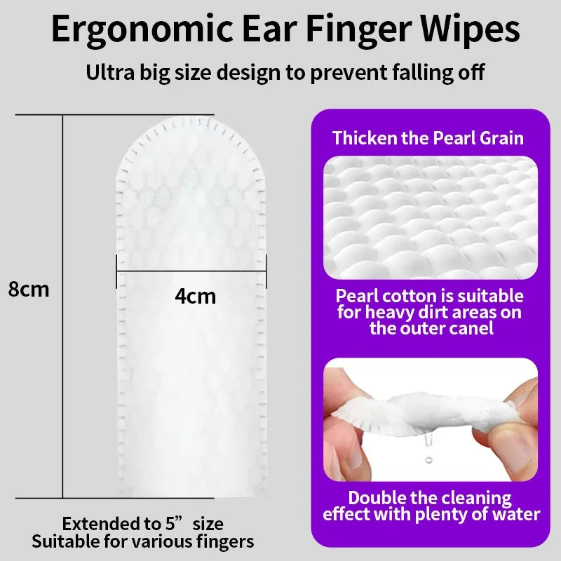 Pet Ear Cleaning Wipes – Fingertip Wipes for Mite Removal & Hygiene in Cats & Dogs!