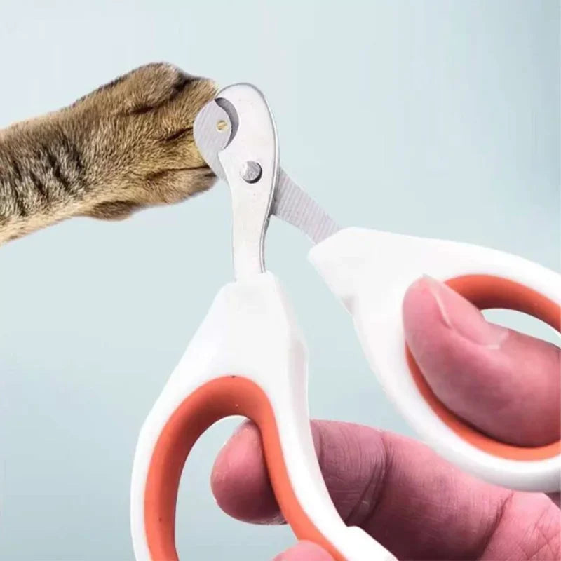 Professional Cat & Dog Nail Clippers – Stainless Steel Claw Cutter for Small Pets & Grooming!