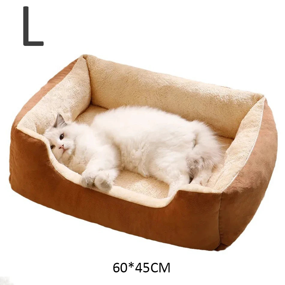 Cat Bed & Pet Cushion – Comfortable Basket House for Cats, Kittens, and Small Dogs!