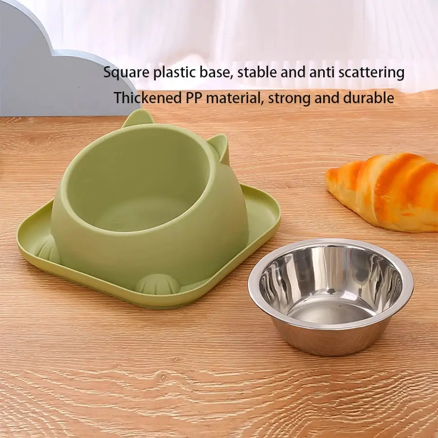 Fun-Shaped Anti-Tipping Cat Bowl – Water-Added Design to Prevent Ants!