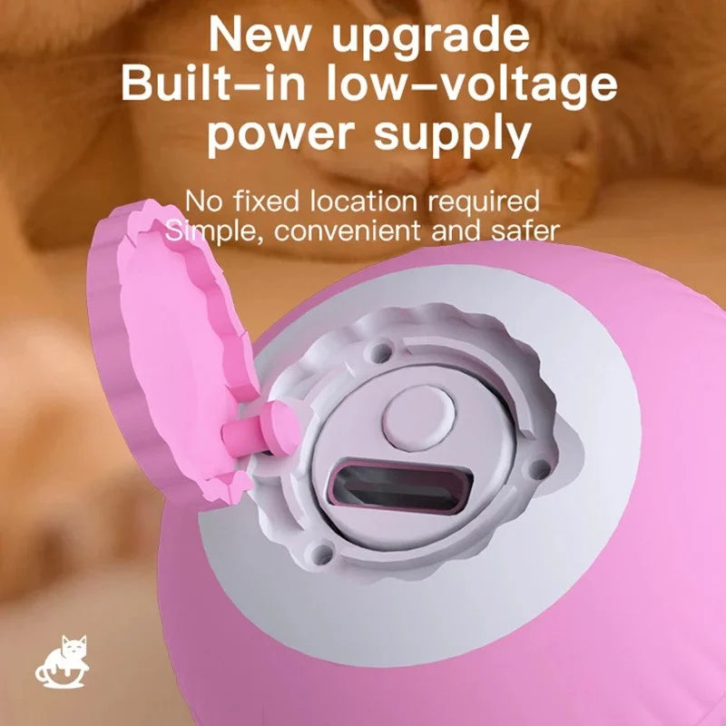 Self-Moving Interactive Cat Ball – Electric Automatic Rolling Toy for Kittens & Cats!