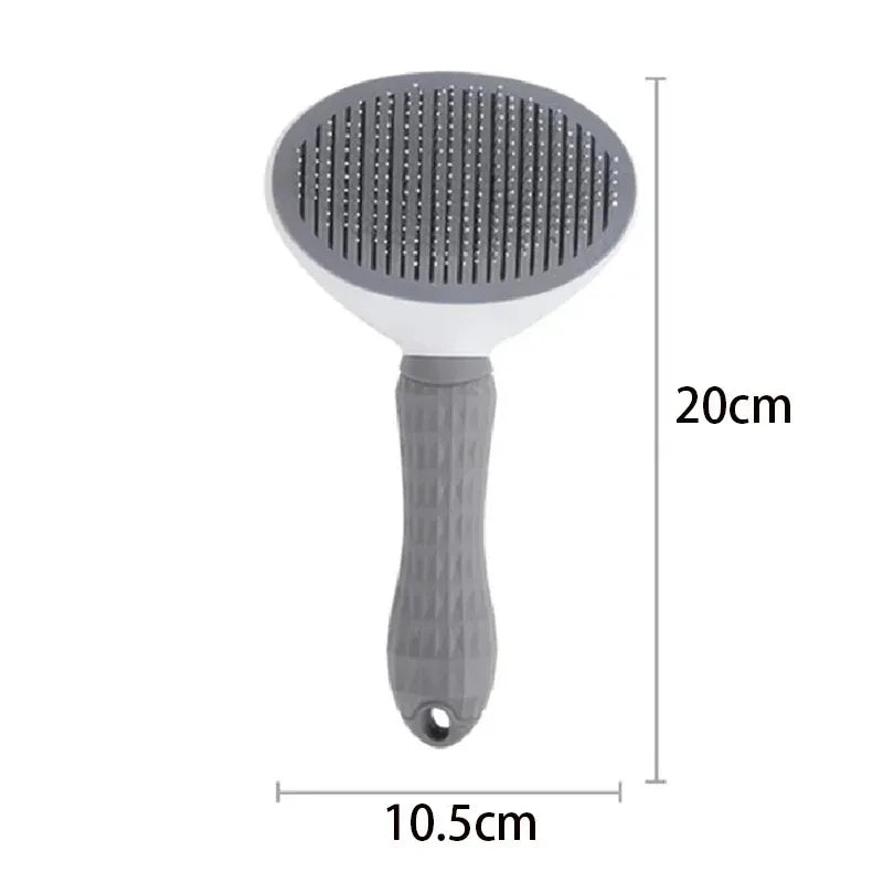 One-Click Self-Cleaning Pet Grooming Brush – Hair Removal Comb for Cats & Dogs