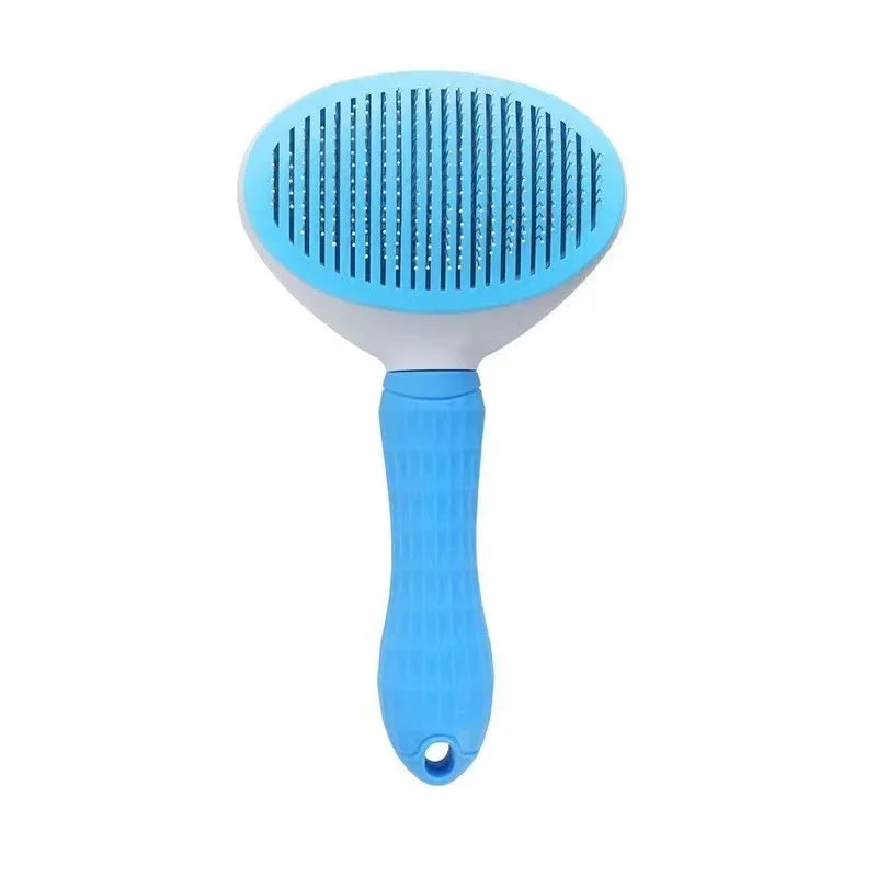 One-Click Self-Cleaning Pet Grooming Brush – Hair Removal Comb for Cats & Dogs